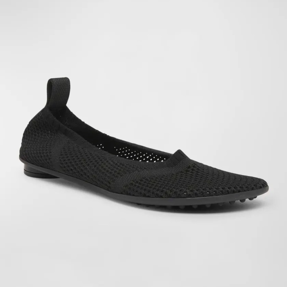 NEW Bottega Veneta Flats - Black Atomic Knit Ballerina Flats - Size 38 / 8